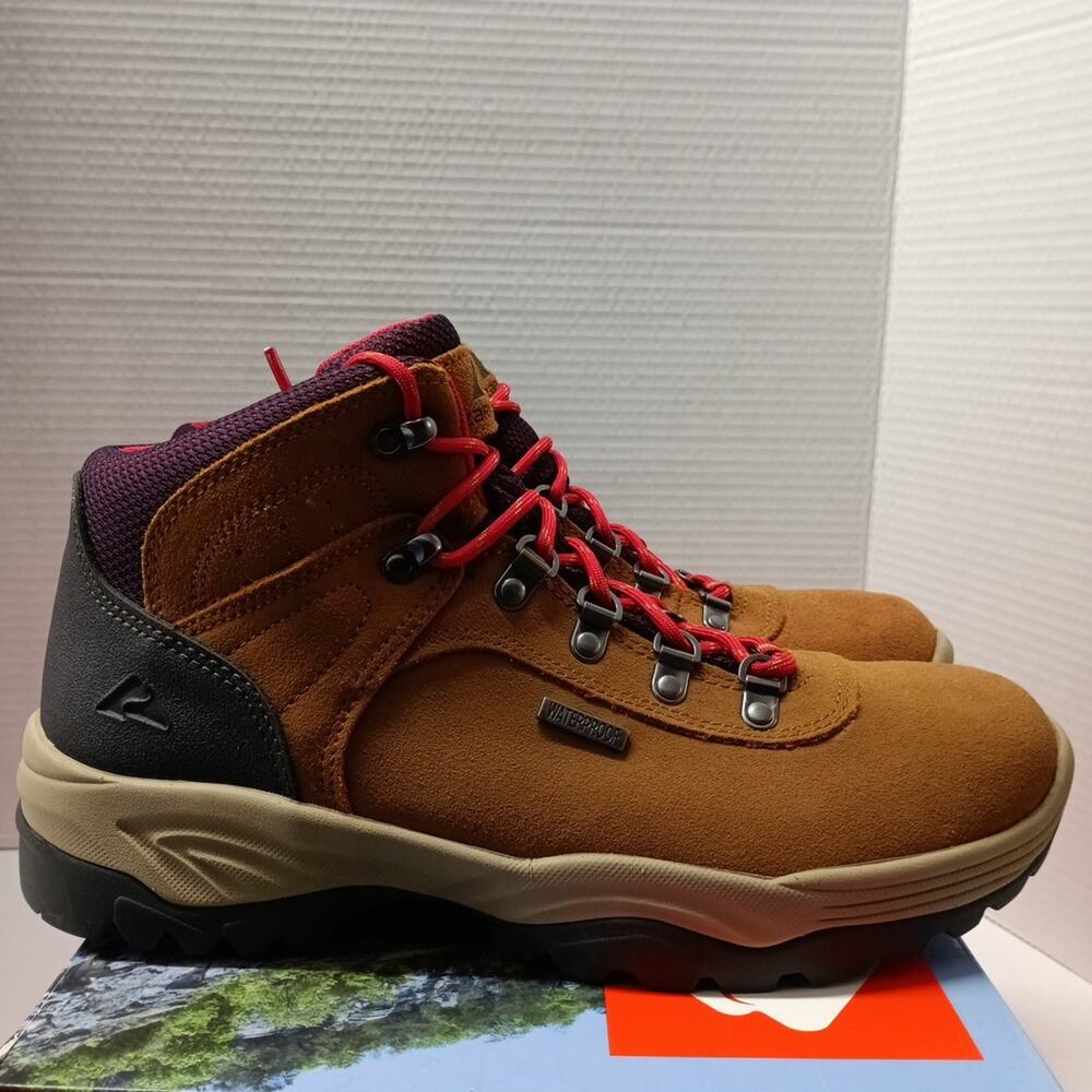 Ozark Trail Women's Waterproof Stoneclad Hiker Boots Wheat Color Size 11 hiking